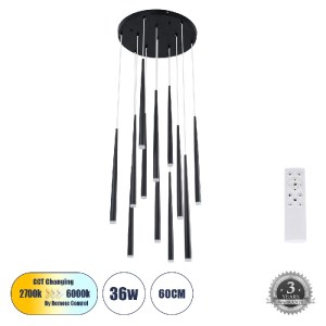 glo-61313-61313_0 GLOBOSTAR® TEARS 61313 ΚΡΕΜΑΣΤΟ ΦΩΤΙΣΤΙΚΟ ΟΡΟΦΗΣ DESIGN LED CCT 36W 3960LM 180° AC 220-240