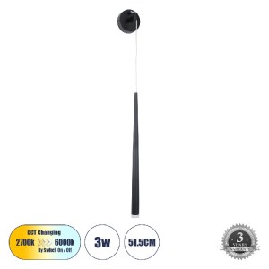 glo-61315-61315_00 GLOBOSTAR® TEARS 61315 ΦΩΤΙΣΤΙΚΟ ΤΟΙΧΟΥ - ΑΠΛΙΚΑ DESIGN LED CCT 3W 330LM 180° AC 220-240V 