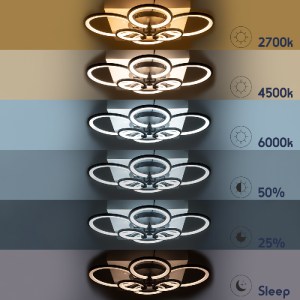 glo-61324-8220e7_61324_8 GLOBOSTAR® ROYAL-R 61324 ΦΩΤΙΣΤΙΚΟ ΟΡΟΦΗΣ DESIGN LED CCT 135W 16200LM 360° AC 220-240V - Ε