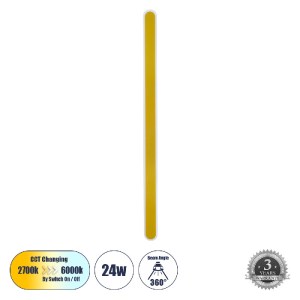 glo-61350-61350_0 GLOBOSTAR® HOUSTON 61350 ΦΩΤΙΣΤΙΚΟ ΤΟΙΧΟΥ - ΑΠΛΙΚΑ DESIGN LED CCT 24W 2880LM 360° AC 220-2