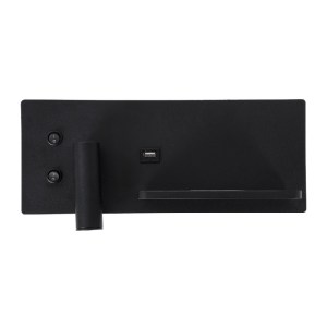 glo-61352-61352_3 GLOBOSTAR® PALADIN 61352 ΜΟΝΤΕΡΝΟ ΦΩΤΙΣΤΙΚΟ ΤΟΙΧΟΥ - ΑΠΛΙΚΑ ΞΕΝΟΔΟΧΕΙΟΥ BED SIDE LED 6W 72