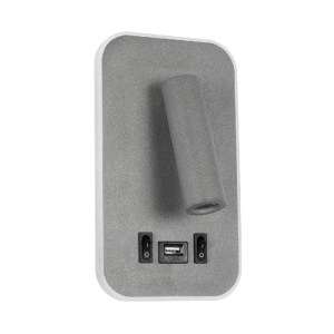 glo-61365-61365_0 GLOBOSTAR® LADY-O 61365 ΜΟΝΤΕΡΝΟ ΦΩΤΙΣΤΙΚΟ ΤΟΙΧΟΥ - ΑΠΛΙΚΑ ΞΕΝΟΔΟΧΕΙΟΥ READING LIGHT ΜΕ ΦΟΡΤΙΣΤΗ USB 3A LED 10W 1000LM 36° & 360° AC 220-240V IP20 ΦΥΣΙΚΟ ΛΕΥΚΟ 4500K -