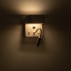 glo-61368-61368_11 GLOBOSTAR® IBIS 61368 ΜΟΝΤΕΡΝΟ ΦΩΤΙΣΤΙΚΟ ΤΟΙΧΟΥ - ΑΠΛΙΚΑ ΞΕΝΟΔΟΧΕΙΟΥ BED SIDE LED 10W 1100