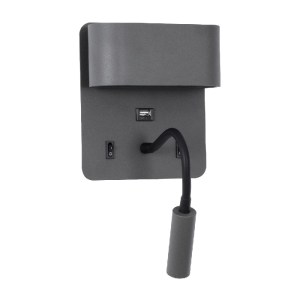 glo-61369-61369_2 GLOBOSTAR® IBIS 61369 ΜΟΝΤΕΡΝΟ ΦΩΤΙΣΤΙΚΟ ΤΟΙΧΟΥ - ΑΠΛΙΚΑ ΞΕΝΟΔΟΧΕΙΟΥ READING LIGHT ΜΕ ΦΟΡΤ