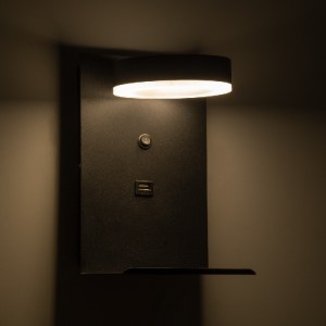 glo-61370-61370_8 GLOBOSTAR® CROWN 61370 ΜΟΝΤΕΡΝΟ ΦΩΤΙΣΤΙΚΟ ΤΟΙΧΟΥ - ΑΠΛΙΚΑ ΞΕΝΟΔΟΧΕΙΟΥ BED SIDE LED 5W 550L
