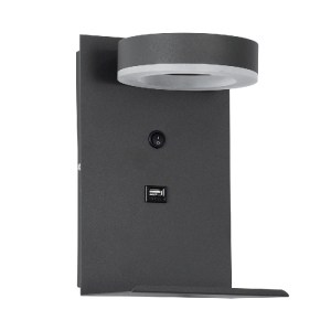 glo-61372-61372_2 GLOBOSTAR® CROWN 61372 ΜΟΝΤΕΡΝΟ ΦΩΤΙΣΤΙΚΟ ΤΟΙΧΟΥ - ΑΠΛΙΚΑ ΞΕΝΟΔΟΧΕΙΟΥ BED SIDE LED 5W 550L