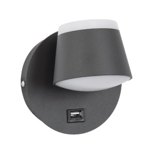 glo-61375-61375_2 GLOBOSTAR® REGENCY 61375 ΜΟΝΤΕΡΝΟ ΦΩΤΙΣΤΙΚΟ ΤΟΙΧΟΥ - ΑΠΛΙΚΑ ΞΕΝΟΔΟΧΕΙΟΥ BED SIDE LED 8W 92