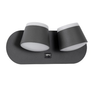 glo-61378-61378_2 GLOBOSTAR® REGENCY 61378 ΜΟΝΤΕΡΝΟ ΦΩΤΙΣΤΙΚΟ ΤΟΙΧΟΥ - ΑΠΛΙΚΑ ΞΕΝΟΔΟΧΕΙΟΥ BED SIDE LED 16W 1