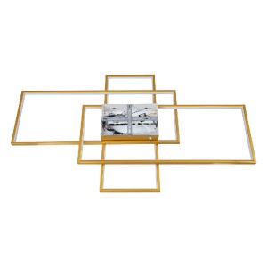 glo-61390-61390_05 GLOBOSTAR® QUADRA 61390 ΜΟΝΤΕΡΝΟ ΦΩΤΙΣΤΙΚΟ ΟΡΟΦΗΣ LED 120W 14400LM 120° AC 220-240V IP20 Ρ