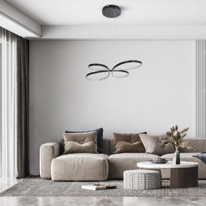 glo-61391-post_243 GLOBOSTAR® BUTTERFLY 61391 ΚΡΕΜΑΣΤΟ ΦΩΤΙΣΤΙΚΟ ΟΡΟΦΗΣ DESIGN LED CCT 75W 8400LM 300° AC 220