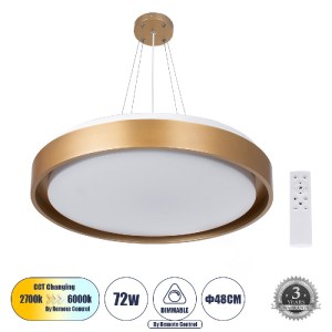 glo-61399-0a3bf6_61399_0_p GLOBOSTAR® BARCHETTA 61399-P ΚΡΕΜΑΣΤΗ ΠΛΑΦΟΝΙΕΡΑ ΟΡΟΦΗΣ LED CCT 72W 8306LM 120° AC 220-240