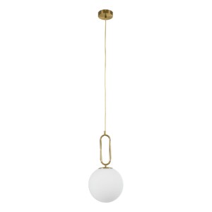 glo-61486-61486_2 GLOBOSTAR® BELLISSIMO 61486 ΜΟΝΤΕΡΝΟ ΚΡΕΜΑΣΤΟ ΦΩΤΙΣΤΙΚΟ ΜΠΑΛΑ ΜΟΝΟΦΩΤΟ 1 X E27 IP20 ΛΕΥΚΟ 