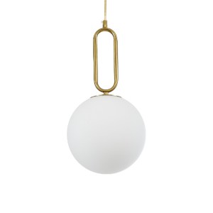 glo-61486-61486_3 GLOBOSTAR® BELLISSIMO 61486 ΜΟΝΤΕΡΝΟ ΚΡΕΜΑΣΤΟ ΦΩΤΙΣΤΙΚΟ ΜΠΑΛΑ ΜΟΝΟΦΩΤΟ 1 X E27 IP20 ΛΕΥΚΟ 