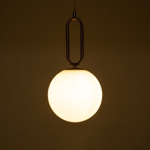 glo-61486-61486_8 GLOBOSTAR® BELLISSIMO 61486 ΜΟΝΤΕΡΝΟ ΚΡΕΜΑΣΤΟ ΦΩΤΙΣΤΙΚΟ ΜΠΑΛΑ ΜΟΝΟΦΩΤΟ 1 X E27 IP20 ΛΕΥΚΟ 
