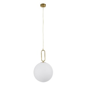 glo-61487-61487_2 GLOBOSTAR® BELLISSIMO 61487 ΜΟΝΤΕΡΝΟ ΚΡΕΜΑΣΤΟ ΦΩΤΙΣΤΙΚΟ ΜΠΑΛΑ ΜΟΝΟΦΩΤΟ 1 X E27 IP20 ΛΕΥΚΟ 