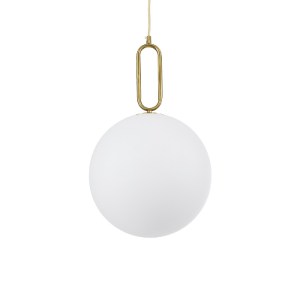 glo-61487-61487_3 GLOBOSTAR® BELLISSIMO 61487 ΜΟΝΤΕΡΝΟ ΚΡΕΜΑΣΤΟ ΦΩΤΙΣΤΙΚΟ ΜΠΑΛΑ ΜΟΝΟΦΩΤΟ 1 X E27 IP20 ΛΕΥΚΟ 