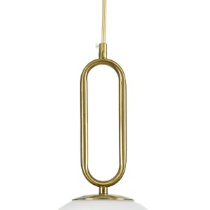 glo-61487-61487_5 GLOBOSTAR® BELLISSIMO 61487 ΜΟΝΤΕΡΝΟ ΚΡΕΜΑΣΤΟ ΦΩΤΙΣΤΙΚΟ ΜΠΑΛΑ ΜΟΝΟΦΩΤΟ 1 X E27 IP20 ΛΕΥΚΟ 