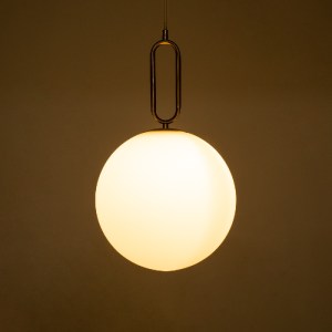 glo-61487-61487_8 GLOBOSTAR® BELLISSIMO 61487 ΜΟΝΤΕΡΝΟ ΚΡΕΜΑΣΤΟ ΦΩΤΙΣΤΙΚΟ ΜΠΑΛΑ ΜΟΝΟΦΩΤΟ 1 X E27 IP20 ΛΕΥΚΟ 