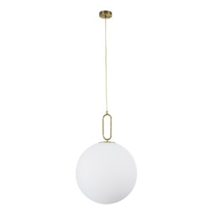 glo-61488-61488_2 GLOBOSTAR® BELLISSIMO 61488 ΜΟΝΤΕΡΝΟ ΚΡΕΜΑΣΤΟ ΦΩΤΙΣΤΙΚΟ ΜΠΑΛΑ ΜΟΝΟΦΩΤΟ 1 X E27 IP20 ΛΕΥΚΟ 