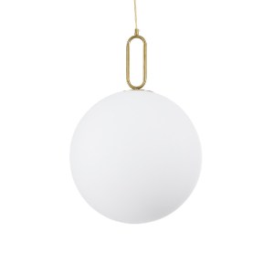 glo-61488-61488_3 GLOBOSTAR® BELLISSIMO 61488 ΜΟΝΤΕΡΝΟ ΚΡΕΜΑΣΤΟ ΦΩΤΙΣΤΙΚΟ ΜΠΑΛΑ ΜΟΝΟΦΩΤΟ 1 X E27 IP20 ΛΕΥΚΟ 