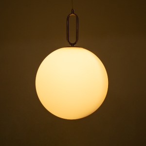 glo-61488-61488_8 GLOBOSTAR® BELLISSIMO 61488 ΜΟΝΤΕΡΝΟ ΚΡΕΜΑΣΤΟ ΦΩΤΙΣΤΙΚΟ ΜΠΑΛΑ ΜΟΝΟΦΩΤΟ 1 X E27 IP20 ΛΕΥΚΟ 