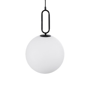 glo-61490-61490_4 GLOBOSTAR® BELLISSIMO 61490 ΜΟΝΤΕΡΝΟ ΚΡΕΜΑΣΤΟ ΦΩΤΙΣΤΙΚΟ ΜΠΑΛΑ ΜΟΝΟΦΩΤΟ 1 X E27 IP20 ΛΕΥΚΟ 