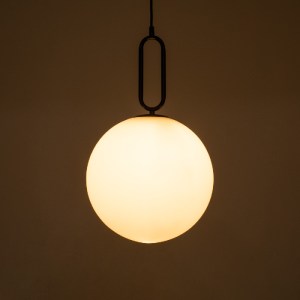 glo-61490-61490_8 GLOBOSTAR® BELLISSIMO 61490 ΜΟΝΤΕΡΝΟ ΚΡΕΜΑΣΤΟ ΦΩΤΙΣΤΙΚΟ ΜΠΑΛΑ ΜΟΝΟΦΩΤΟ 1 X E27 IP20 ΛΕΥΚΟ 