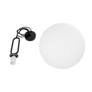 glo-61491-61491_7 GLOBOSTAR® BELLISSIMO 61491 ΜΟΝΤΕΡΝΟ ΚΡΕΜΑΣΤΟ ΦΩΤΙΣΤΙΚΟ ΜΠΑΛΑ ΜΟΝΟΦΩΤΟ 1 X E27 IP20 ΛΕΥΚΟ 