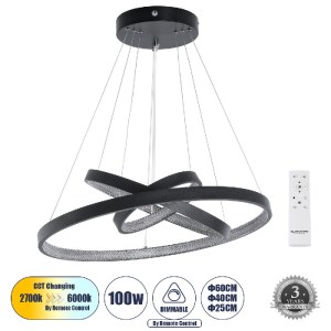 glo-61523-DECO-61523_deco_0 GLOBOSTAR® DIAMOND TRIO 61523-DECO ΚΡΕΜΑΣΤΟ ΦΩΤΙΣΤΙΚΟ ΔΑΧΤΥΛΙΔΙ-ΚΥΚΛΟΣ LED CCT 100W 11200L