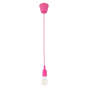 glo-61552-6872a9_91003_0 GLOBOSTAR® CABLITO 61552 ΜΟΝΤΕΡΝΟ ΚΡΕΜΑΣΤΟ ΦΩΤΙΣΤΙΚΟ ΟΡΟΦΗΣ ΜΟΝΟΦΩΤΟ 1 X E27 ΦΟΥΞΙΑ ΣΙΛΙΚΟ