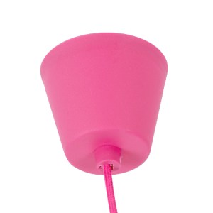 glo-61552-89f091_91003_2 GLOBOSTAR® CABLITO 61552 ΜΟΝΤΕΡΝΟ ΚΡΕΜΑΣΤΟ ΦΩΤΙΣΤΙΚΟ ΟΡΟΦΗΣ ΜΟΝΟΦΩΤΟ 1 X E27 ΦΟΥΞΙΑ ΣΙΛΙΚΟ