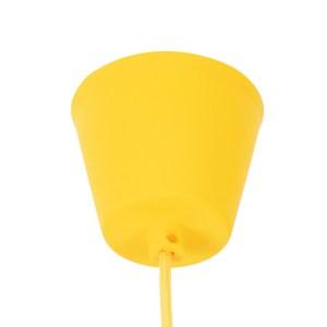 glo-61555-8b1463_91006_2 GLOBOSTAR® CABLITO 61555 ΜΟΝΤΕΡΝΟ ΚΡΕΜΑΣΤΟ ΦΩΤΙΣΤΙΚΟ ΟΡΟΦΗΣ ΜΟΝΟΦΩΤΟ 1 X E27 ΚΙΤΡΙΝΟ ΣΙΛΙΚ
