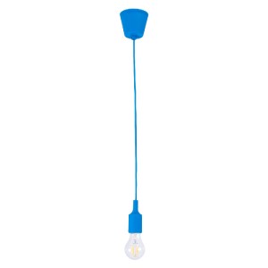 glo-61558-fc4e61_91009_0 GLOBOSTAR® CABLITO 61558 ΜΟΝΤΕΡΝΟ ΚΡΕΜΑΣΤΟ ΦΩΤΙΣΤΙΚΟ ΟΡΟΦΗΣ ΜΟΝΟΦΩΤΟ 1 X E27 ΜΠΛΕ ΣΙΛΙΚΟΝΗ