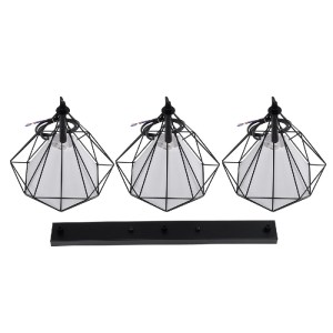 glo-61569-61569_10 GLOBOSTAR® EIFFEL 61569 VINTAGE ΚΡΕΜΑΣΤΟ ΦΩΤΙΣΤΙΚΟ ΡΑΓΑ ΤΡΙΦΩΤΟ 3 X E27 IP20 ΜΑΥΡΟ ΜΕΤΑΛΛΟ