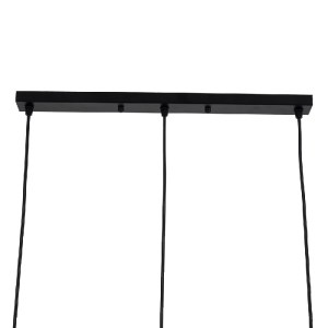 glo-61569-61569_9 GLOBOSTAR® EIFFEL 61569 VINTAGE ΚΡΕΜΑΣΤΟ ΦΩΤΙΣΤΙΚΟ ΡΑΓΑ ΤΡΙΦΩΤΟ 3 X E27 IP20 ΜΑΥΡΟ ΜΕΤΑΛΛΟ