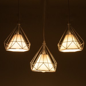 glo-61570-61570_2 GLOBOSTAR® EIFFEL 61570 VINTAGE ΚΡΕΜΑΣΤΟ ΦΩΤΙΣΤΙΚΟ ΡΑΓΑ ΤΡΙΦΩΤΟ 3 X E27 IP20 ΛΕΥΚΟ ΜΕΤΑΛΛΟ