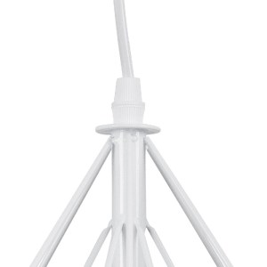 glo-61570-61570_6 GLOBOSTAR® EIFFEL 61570 VINTAGE ΚΡΕΜΑΣΤΟ ΦΩΤΙΣΤΙΚΟ ΡΑΓΑ ΤΡΙΦΩΤΟ 3 X E27 IP20 ΛΕΥΚΟ ΜΕΤΑΛΛΟ