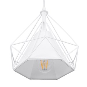 glo-61570-61570_8 GLOBOSTAR® EIFFEL 61570 VINTAGE ΚΡΕΜΑΣΤΟ ΦΩΤΙΣΤΙΚΟ ΡΑΓΑ ΤΡΙΦΩΤΟ 3 X E27 IP20 ΛΕΥΚΟ ΜΕΤΑΛΛΟ
