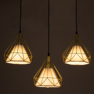 glo-61571-61571_2 GLOBOSTAR® EIFFEL 61571 VINTAGE ΚΡΕΜΑΣΤΟ ΦΩΤΙΣΤΙΚΟ ΡΑΓΑ ΤΡΙΦΩΤΟ 3 X E27 IP20 ΧΡΥΣΟ ΜΕΤΑΛΛΟ
