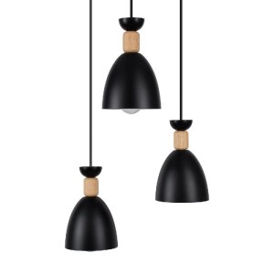 glo-61572-61572_4 GLOBOSTAR® AVA 61572 ΜΟΝΤΕΡΝΟ ΚΡΕΜΑΣΤΟ ΦΩΤΙΣΤΙΚΟ ΚΑΜΠΑΝΑ ΤΡΙΦΩΤΟ 3 X E27 IP20 ΜΑΥΡΟ ΜΕΤΑΛΛ