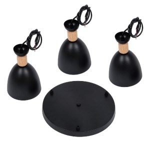 glo-61572-61572_8 GLOBOSTAR® AVA 61572 ΜΟΝΤΕΡΝΟ ΚΡΕΜΑΣΤΟ ΦΩΤΙΣΤΙΚΟ ΚΑΜΠΑΝΑ ΤΡΙΦΩΤΟ 3 X E27 IP20 ΜΑΥΡΟ ΜΕΤΑΛΛ