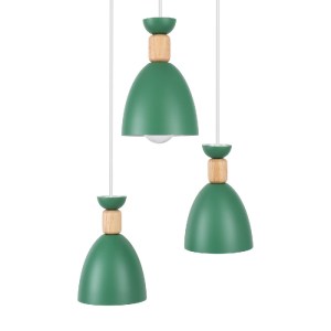 glo-61575-61575_4 GLOBOSTAR® AVA 61575 ΜΟΝΤΕΡΝΟ ΚΡΕΜΑΣΤΟ ΦΩΤΙΣΤΙΚΟ ΚΑΜΠΑΝΑ ΤΡΙΦΩΤΟ 3 X E27 IP20 ΠΡΑΣΙΝΟ ΜΕΤΑ