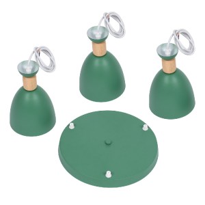 glo-61575-61575_8 GLOBOSTAR® AVA 61575 ΜΟΝΤΕΡΝΟ ΚΡΕΜΑΣΤΟ ΦΩΤΙΣΤΙΚΟ ΚΑΜΠΑΝΑ ΤΡΙΦΩΤΟ 3 X E27 IP20 ΠΡΑΣΙΝΟ ΜΕΤΑ