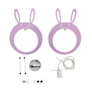 glo-61577-61577_11 GLOBOSTAR® BUNNY 61577 ΠΑΙΔΙΚΟ ΚΡΕΜΑΣΤΟ ΦΩΤΙΣΤΙΚΟ ΦΙΓΟΥΡΑ ΜΟΝΟΦΩΤΟ 1 X E27 IP20 ΡΟΖ & ΑΣΠΡ
