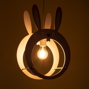 glo-61577-61577_2 GLOBOSTAR® BUNNY 61577 ΠΑΙΔΙΚΟ ΚΡΕΜΑΣΤΟ ΦΩΤΙΣΤΙΚΟ ΦΙΓΟΥΡΑ ΜΟΝΟΦΩΤΟ 1 X E27 IP20 ΡΟΖ & ΑΣΠΡ