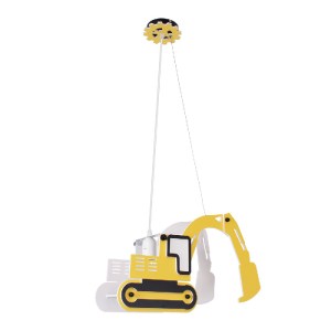 glo-61579-61579_3 GLOBOSTAR® EXCAVATOR 61579 ΠΑΙΔΙΚΟ ΚΡΕΜΑΣΤΟ ΦΩΤΙΣΤΙΚΟ ΦΙΓΟΥΡΑ ΜΟΝΟΦΩΤΟ 1 X E27 IP20 ΚΙΤΡΙΝ