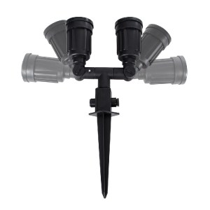 glo-61614-61614_3 GLOBOSTAR® GRASEDO 61614 ΚΑΡΦΩΤΗ ΒΑΣΗ ΚΗΠΟΥ ΜΕ 2 ΝΤΟΥΙ E27 ΓΙΑ ΛΑΜΠΕΣ ΣΠΟΤ PAR38 - ΑΔΙΑΒΡΟ