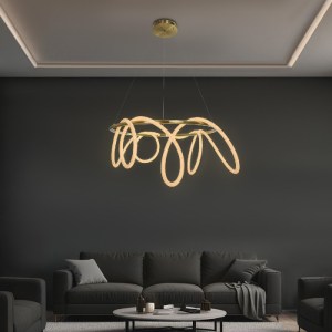 glo-61660-f52104_61660_1 KELVO® GLOW 61660 ΜΟΝΤΕΡΝΟ ΚΡΕΜΑΣΤΟ ΦΩΤΙΣΤΙΚΟ ΟΡΟΦΗΣ LED 69W 6900LM 360° AC 220-240V IP20 
