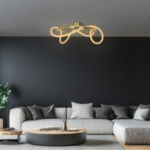 glo-61673-2c98df_61673_1 KELVO® GLOW 61673 ΜΟΝΤΕΡΝΟ ΦΩΤΙΣΤΙΚΟ ΟΡΟΦΗΣ LED 34W 3400LM 360° AC 220-240V IP20 ΡΥΘΜΙΖΟΜΕ