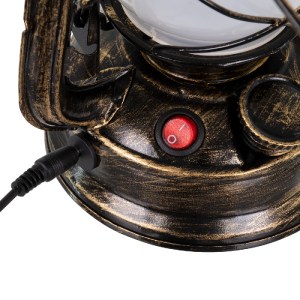 glo-76547-76547_6 GLOBOSTAR® 76547 VINTAGE ΕΠΙΤΡΑΠΕΖΙΟ ΔΙΑΚΟΣΜΗΤΙΚΟ ΦΩΤΙΣΤΙΚΟ LED RETRO ΜΠΡΟΥΤΖΙΝΟ ΦΑΝΑΡΑΚΙ 